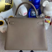 Hermes Kelly 28cm CK18 Etoupe Togo-6481