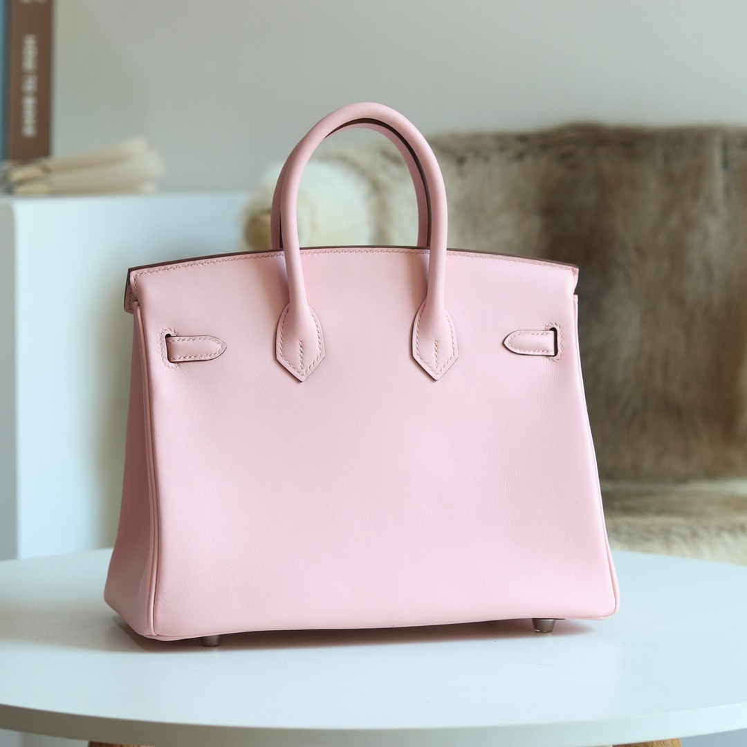 [ STOCK ] HERMES BIRKIN 30CM 3Q  Rose Sakura Eepsom Silver hardware-8844