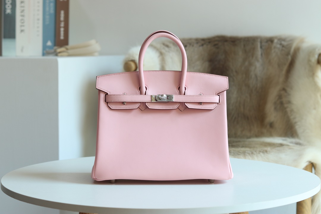 [ STOCK ] HERMES BIRKIN 30CM 3Q  Rose Sakura Swift Silver hardware