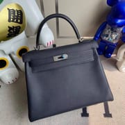 Kelly 28cm Togo 2z Blue Nuit All Handmade