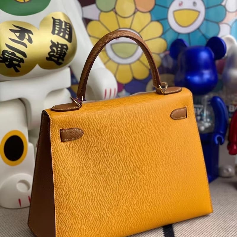 Hermes Kelly 28cm HSS Epsom CK18 Etoupe  S2 Trench GHW-9229
