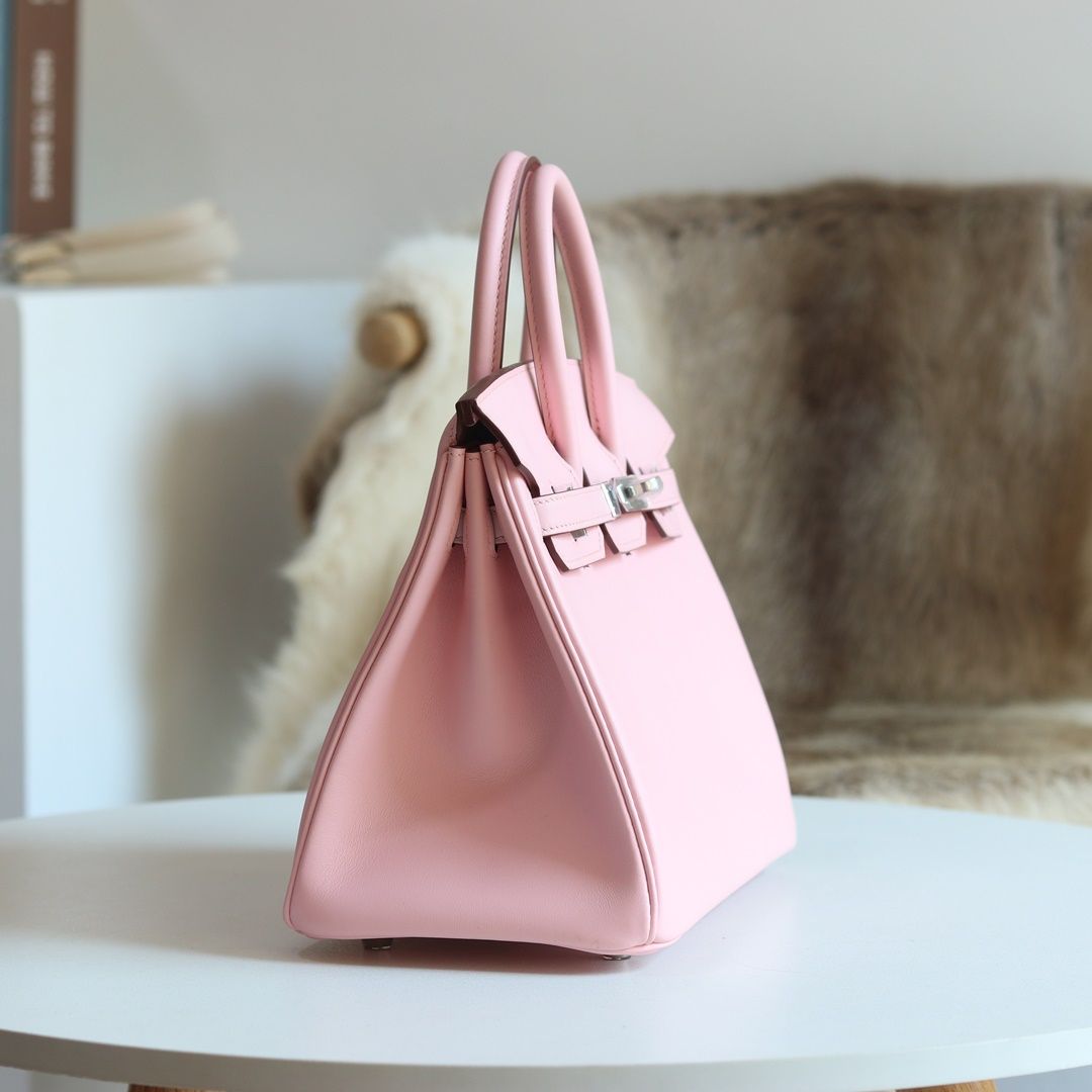 [ STOCK ] HERMES BIRKIN 30CM 3Q  Rose Sakura Eepsom Silver hardware-8844