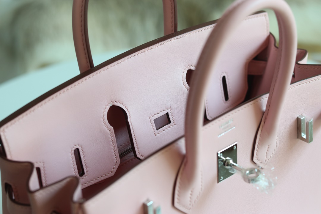 [ STOCK ] HERMES BIRKIN 30CM 3Q  Rose Sakura Swift Silver hardware