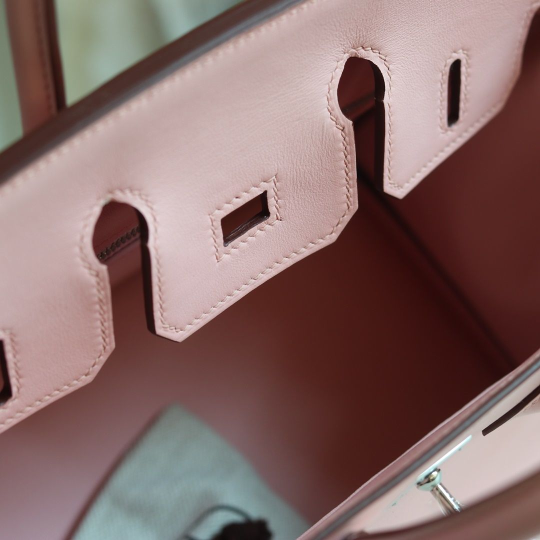 [ STOCK ] HERMES BIRKIN 30CM 3Q  Rose Sakura Eepsom Silver hardware-8844
