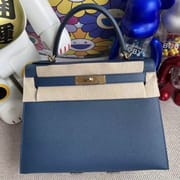 Kelly 28cm S4 Deep Blue Epsom Ghw