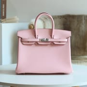 [ STOCK ] HERMES BIRKIN 30CM 3Q  Rose Sakura Eepsom Silver hardware-8844