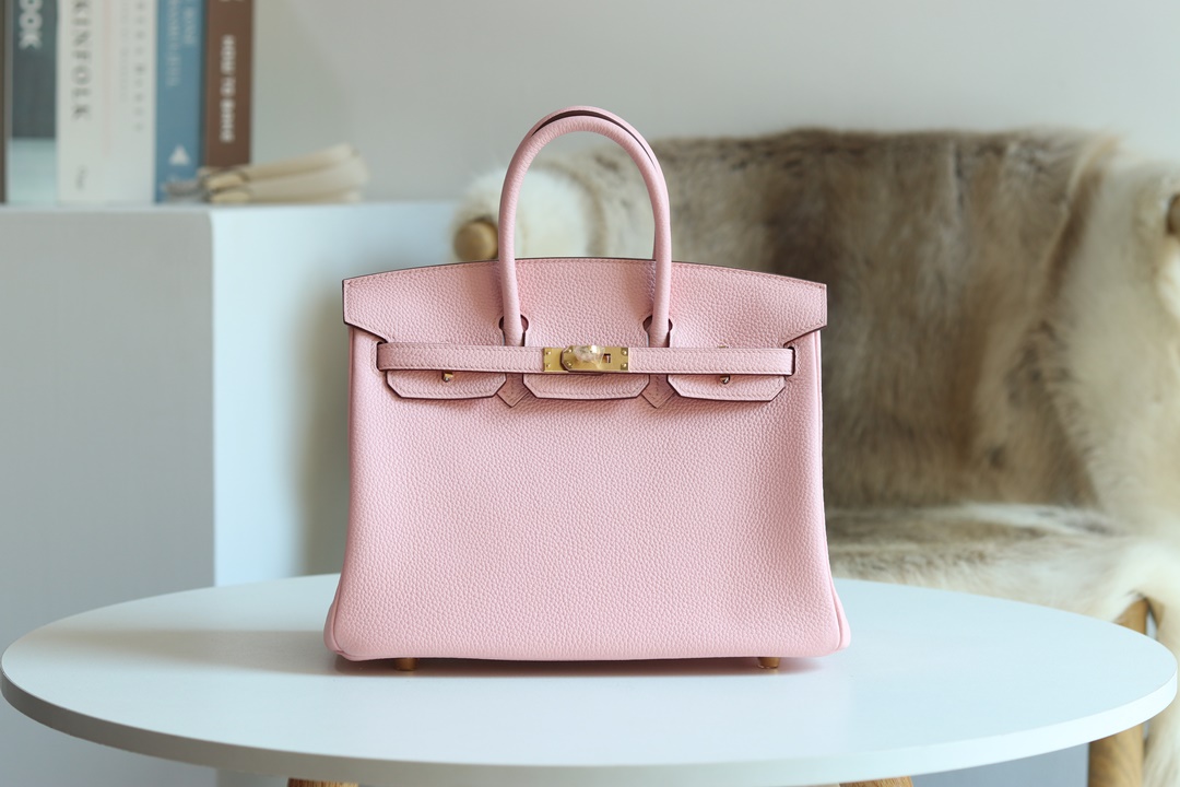 [ STOCK ] HERMES BIRKIN 30CM 3Q  Rose Sakura TOGO Silver hardware