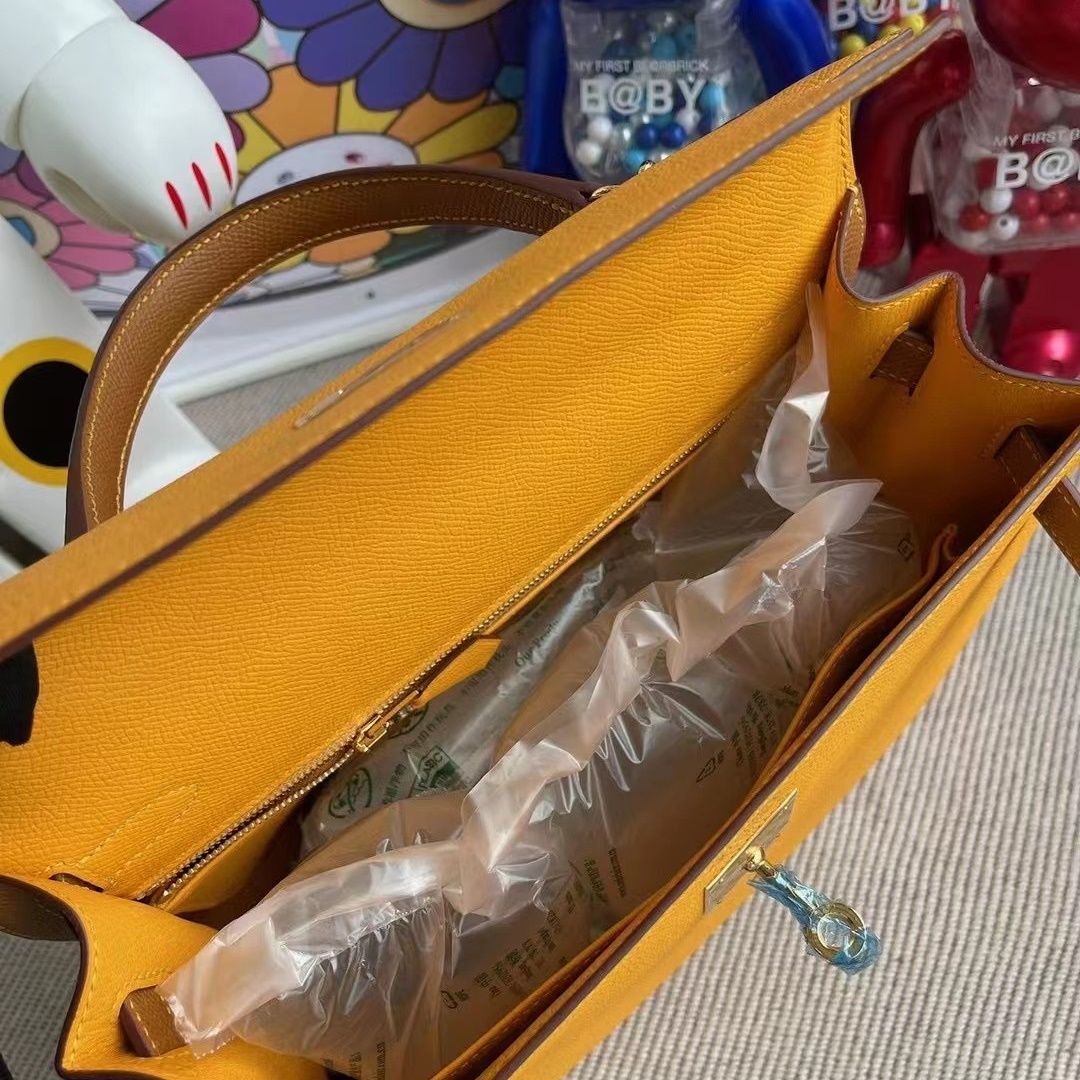 Hermes Kelly 28cm HSS Epsom CK18 Etoupe  S2 Trench GHW-9229