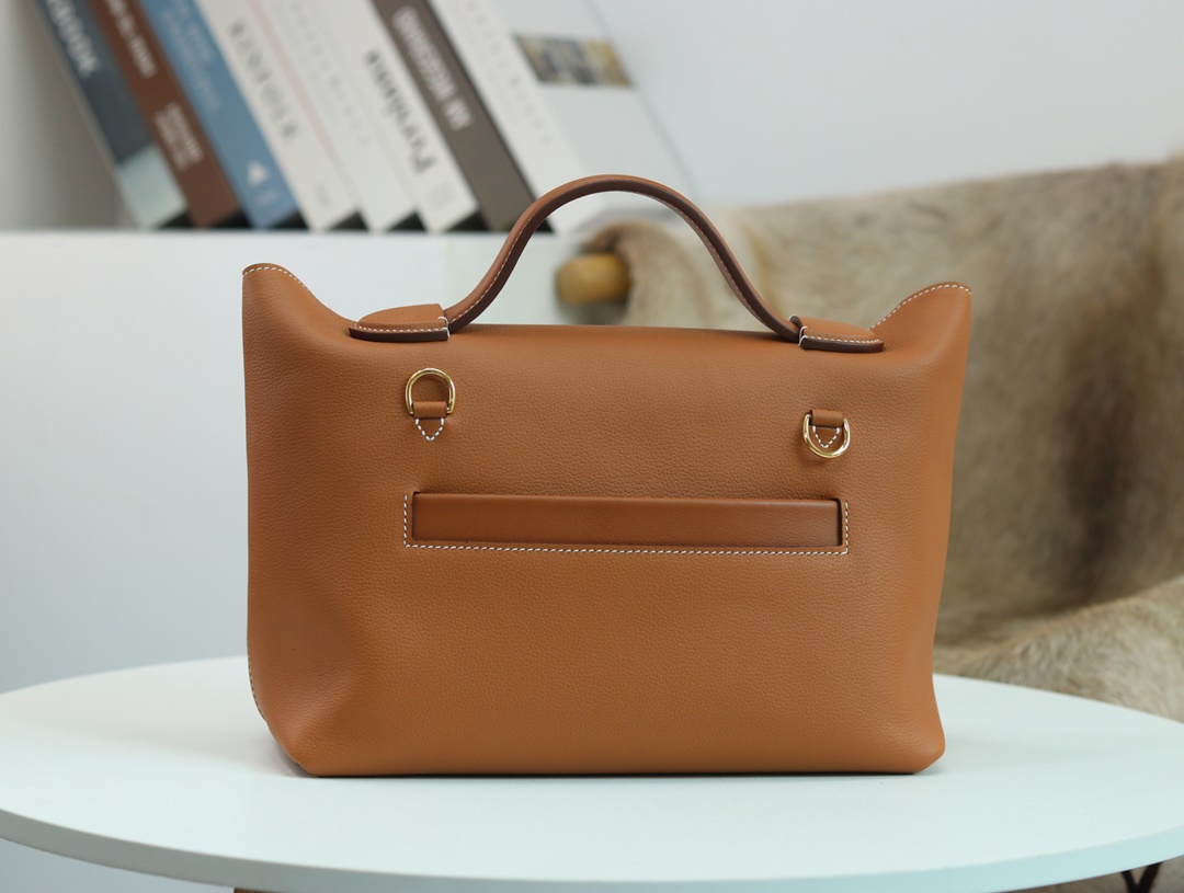 【 STOCK 】Hermès Kelly Mini 24/24 21cm evercolor swift gold golden brown silver