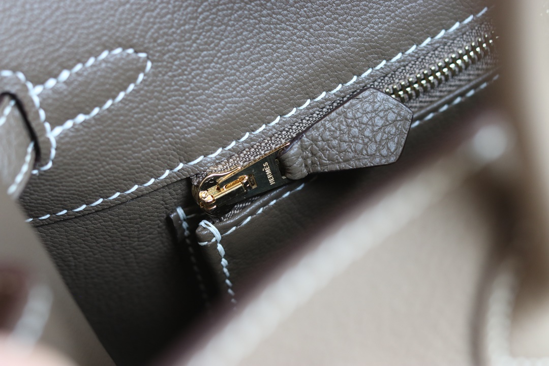 STOCK: HERMES BIRKIN 25 CK18 ETOUPE TOGO GHW