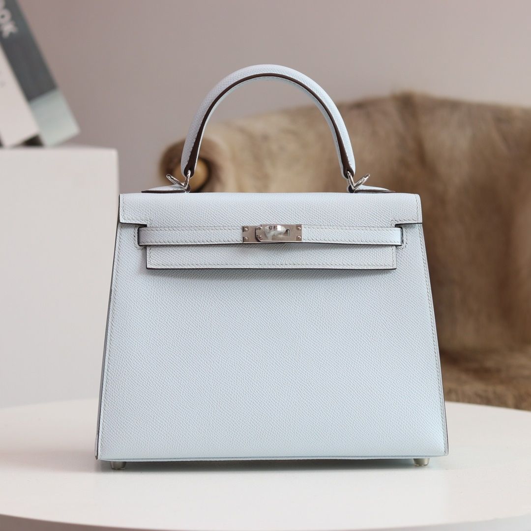 Kelly 25cm T0 Epsom Silver Hardware