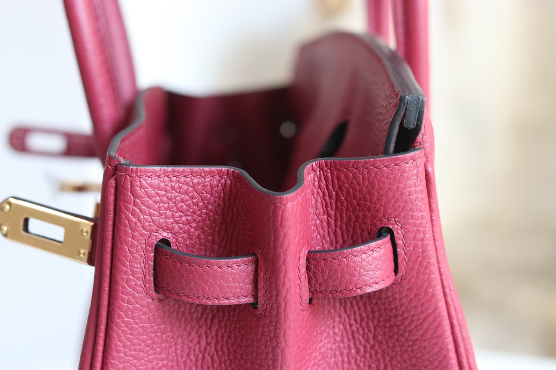[ STOCK ] 10%OFF:Birkin 25 Togo K1 Rouge Grenat Gold hardware