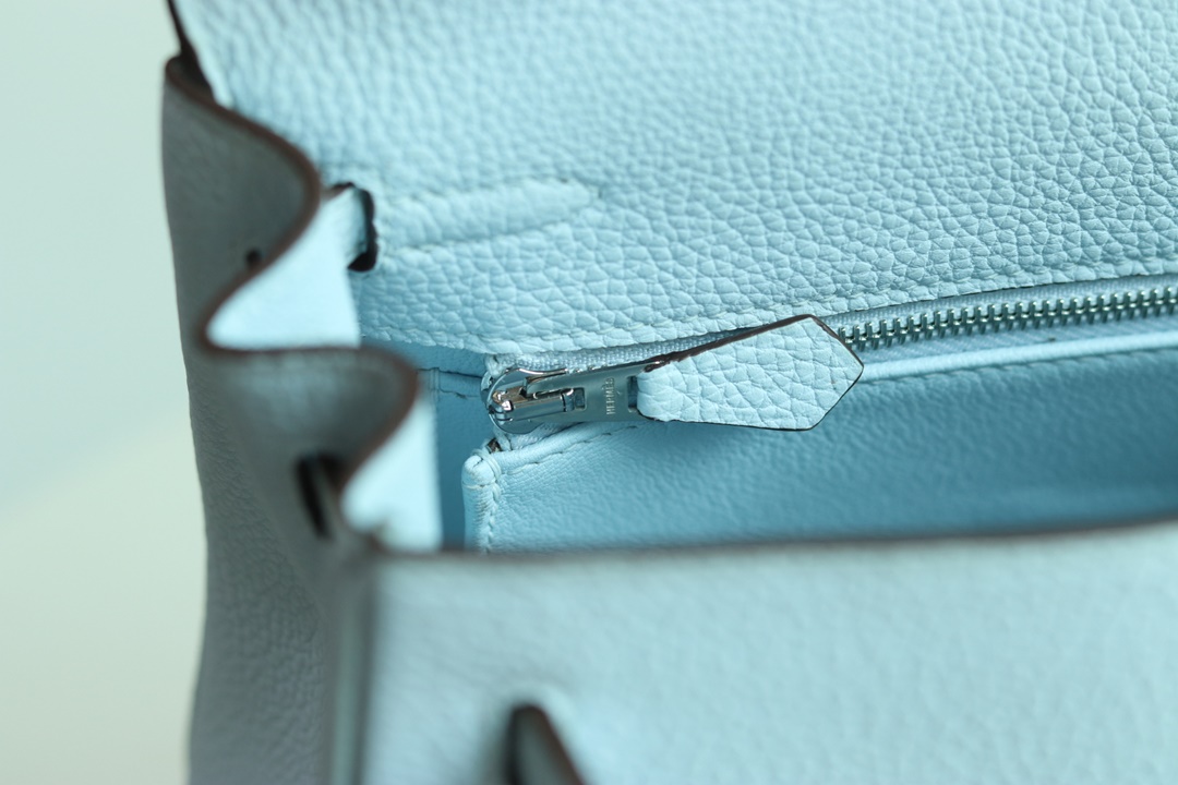 HERMES KELLY25 T0 Blue Brume TOGO PHW