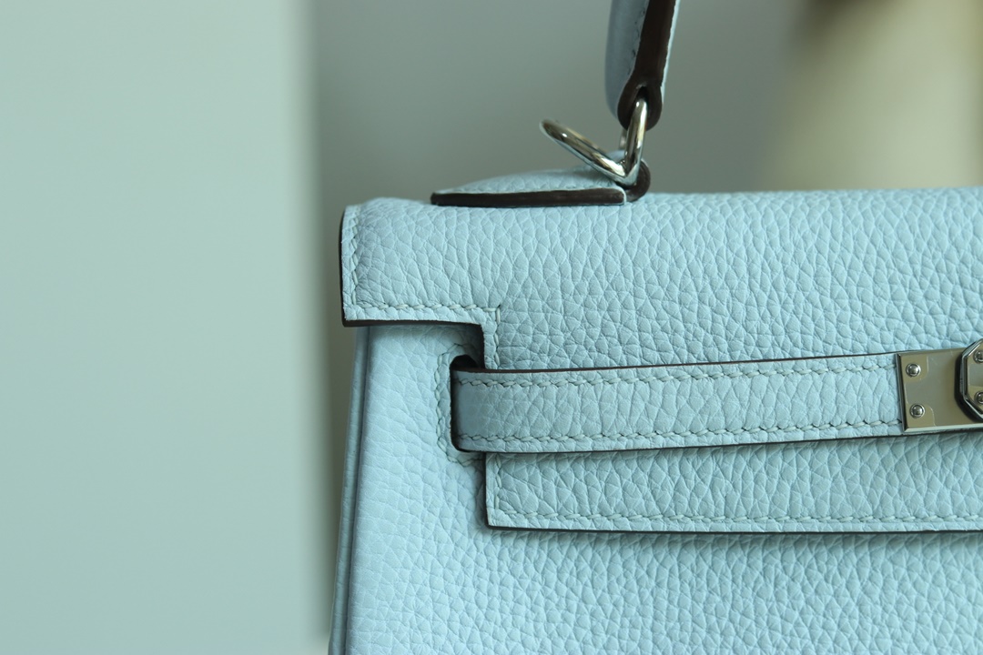 HERMES KELLY25 T0 Blue Brume TOGO PHW