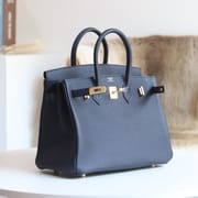 [ STOCK ] 10%OFF: Hermès Birkin 25cm Togo 2Z Blue nuit GHW