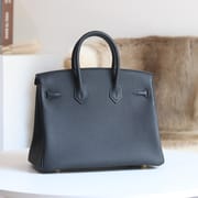 [ STOCK ] 10%OFF : BIRKIN25 89 NOIR TOGO GHW HARDWARE-8539