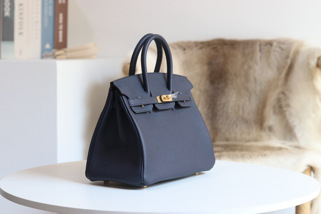 [ STOCK ] 10%OFF: Hermès Birkin 25cm Togo 2Z Blue nuit GHW