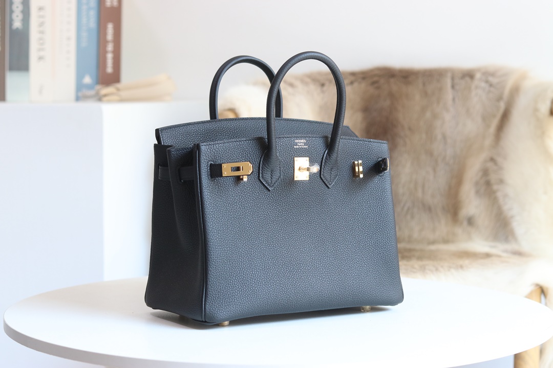 [ STOCK ] 10%OFF : BIRKIN25 89 NOIR TOGO GHW HARDWARE-8539