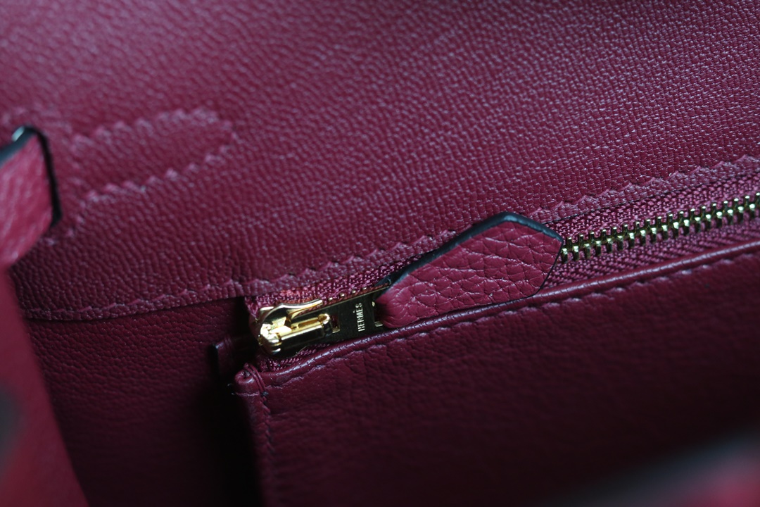 [ STOCK ] 10%OFF:Birkin 25 Togo K1 Rouge Grenat Gold hardware