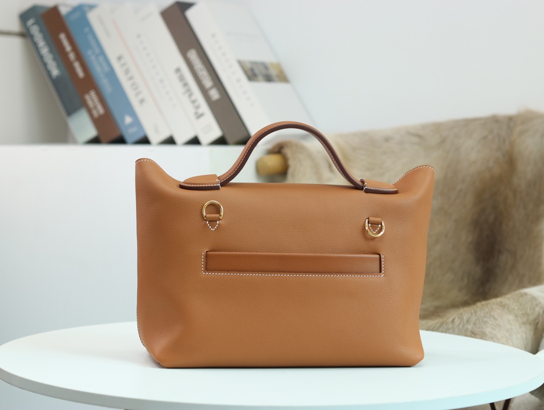 【 STOCK 】Hermès Kelly Mini 24/24 21cm evercolor swift gold golden brown silver