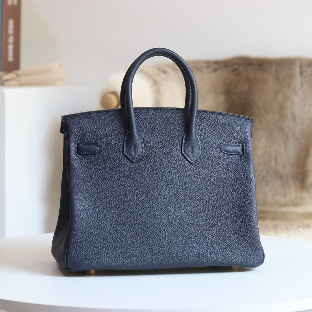 [ STOCK ] 10%OFF: Hermès Birkin 25cm Togo 2Z Blue nuit GHW