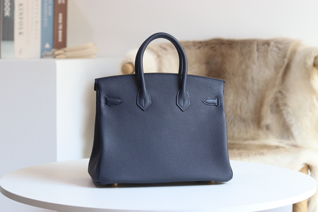 [ STOCK ] 10%OFF: Hermès Birkin 25cm Togo 2Z Blue nuit GHW