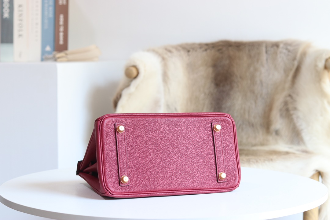 [ STOCK ] 10%OFF:Birkin 25 Togo K1 Rouge Grenat Gold hardware