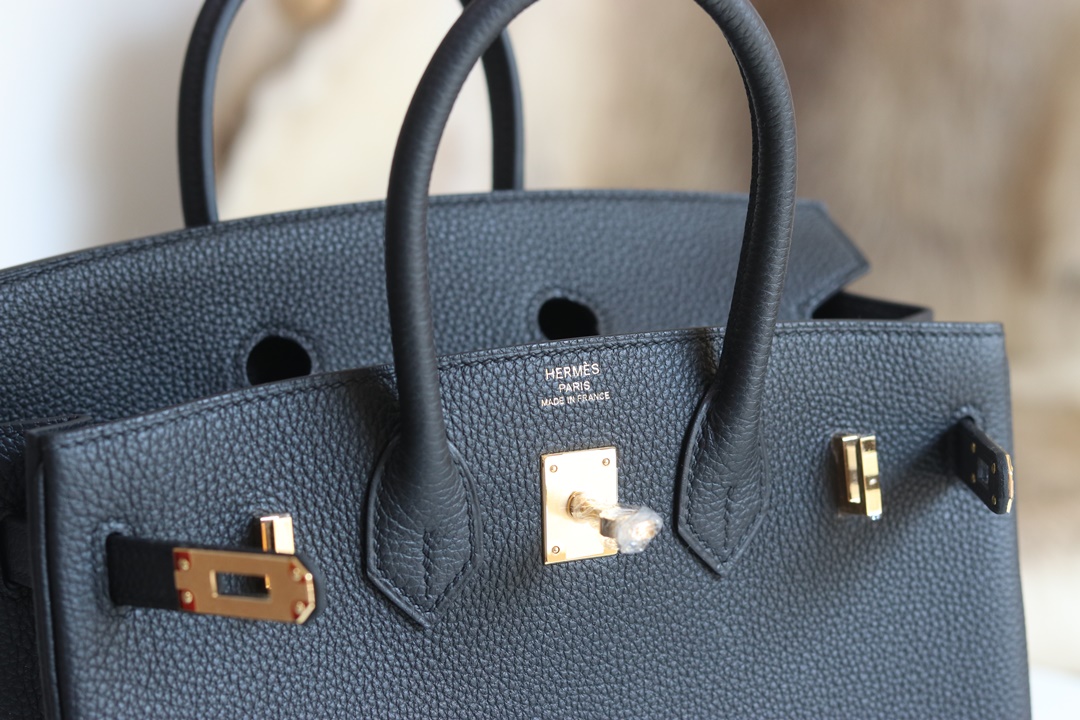 [ STOCK ] 10%OFF : BIRKIN25 89 NOIR TOGO GHW HARDWARE-8539