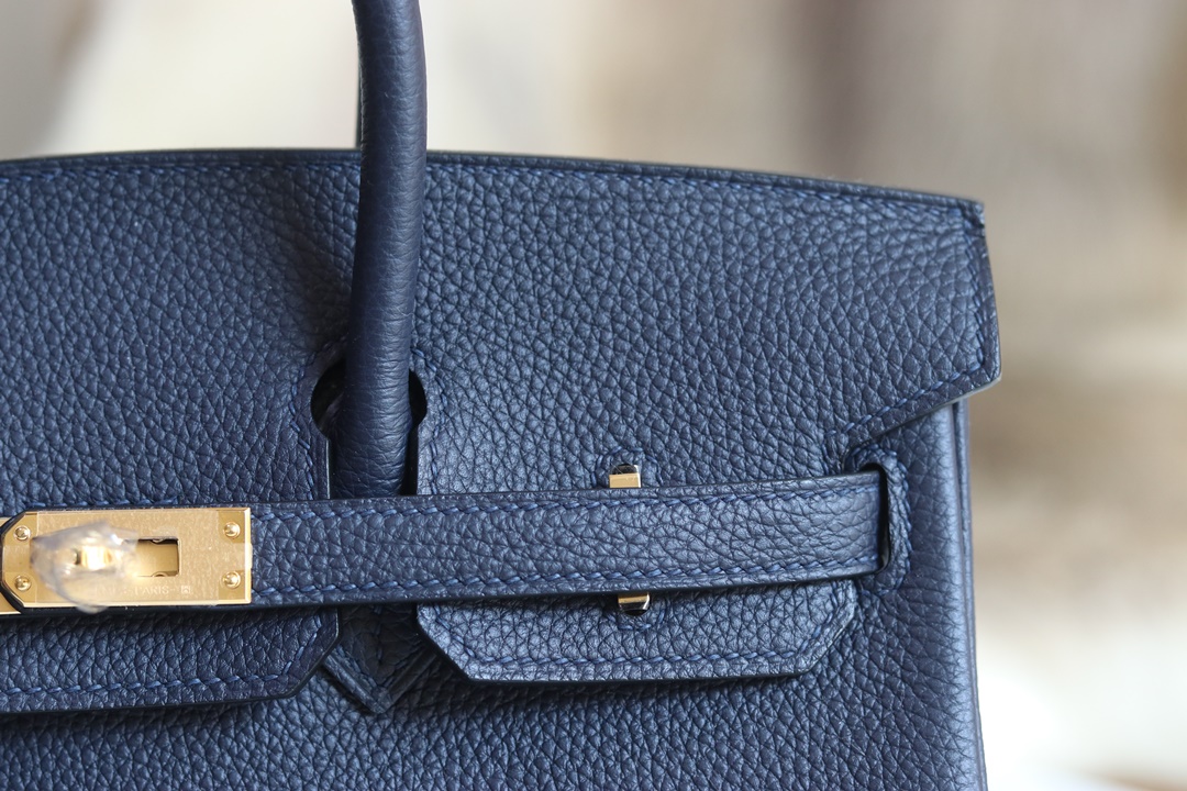 [ STOCK ] 10%OFF: Hermès Birkin 25cm Togo 2Z Blue nuit GHW