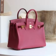 [ STOCK ] 10%OFF:Birkin 25 Togo K1 Rouge Grenat Gold hardware