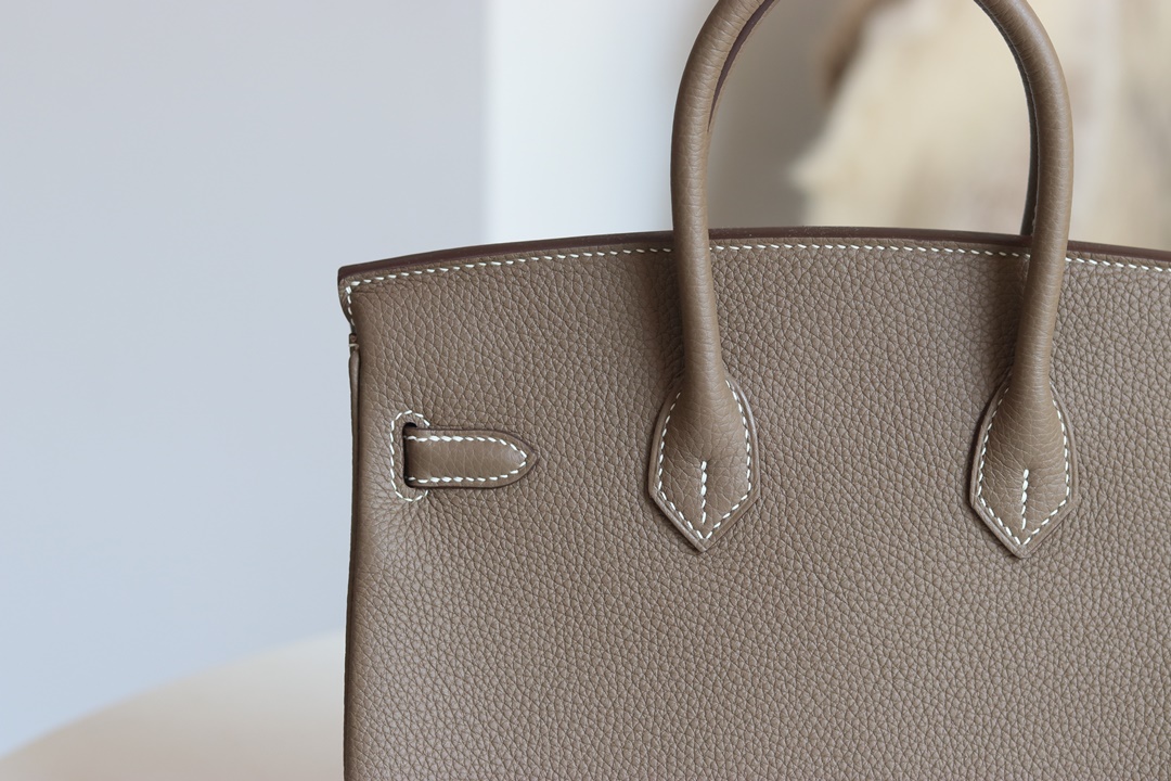 STOCK: HERMES BIRKIN 25 CK18 ETOUPE TOGO GHW