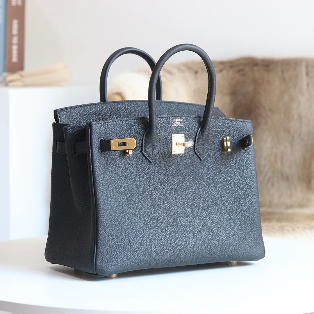 [ STOCK ] 10%OFF : BIRKIN25 89 NOIR TOGO GHW HARDWARE-8539