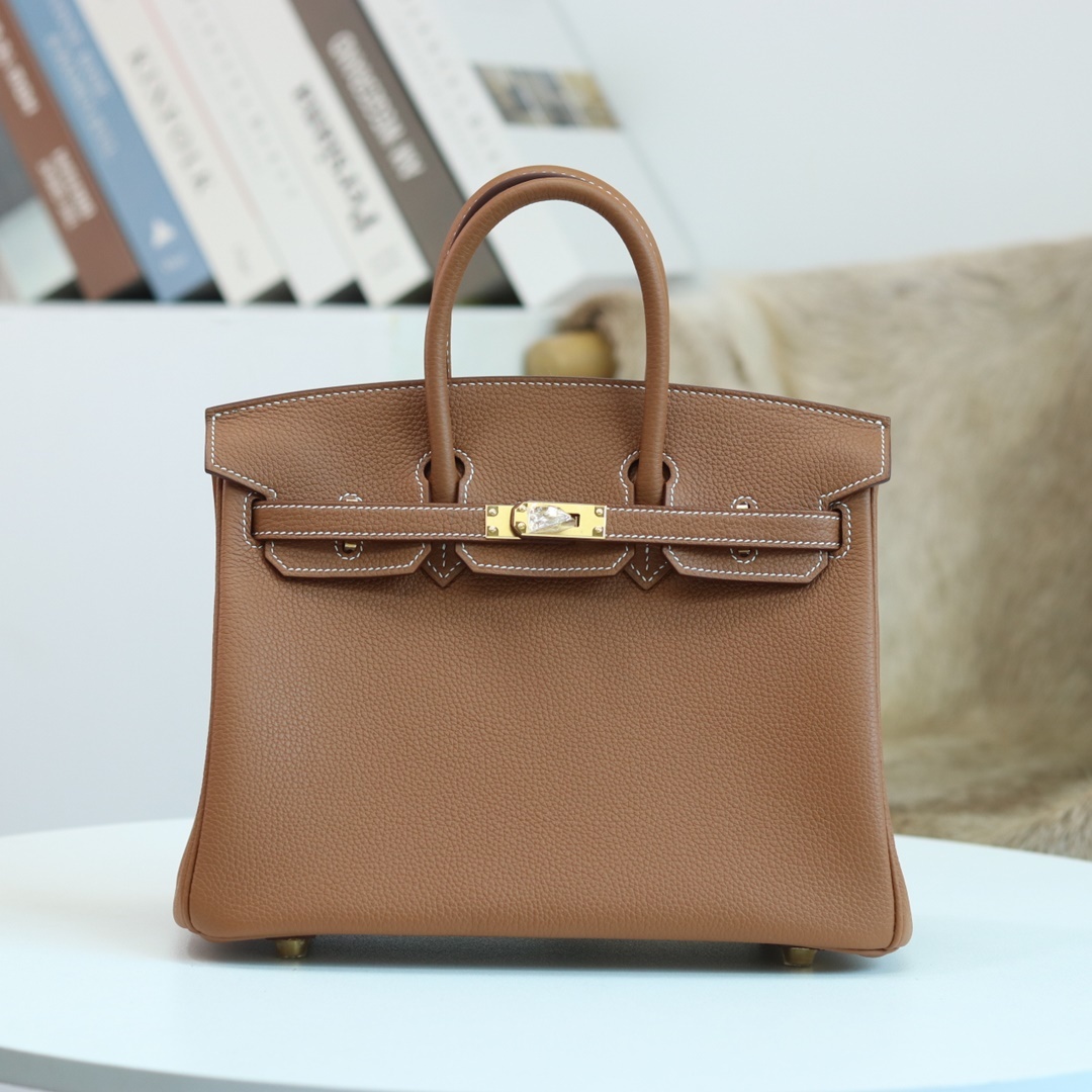 BIRKIN 25 37 GOLD TOGO GHW