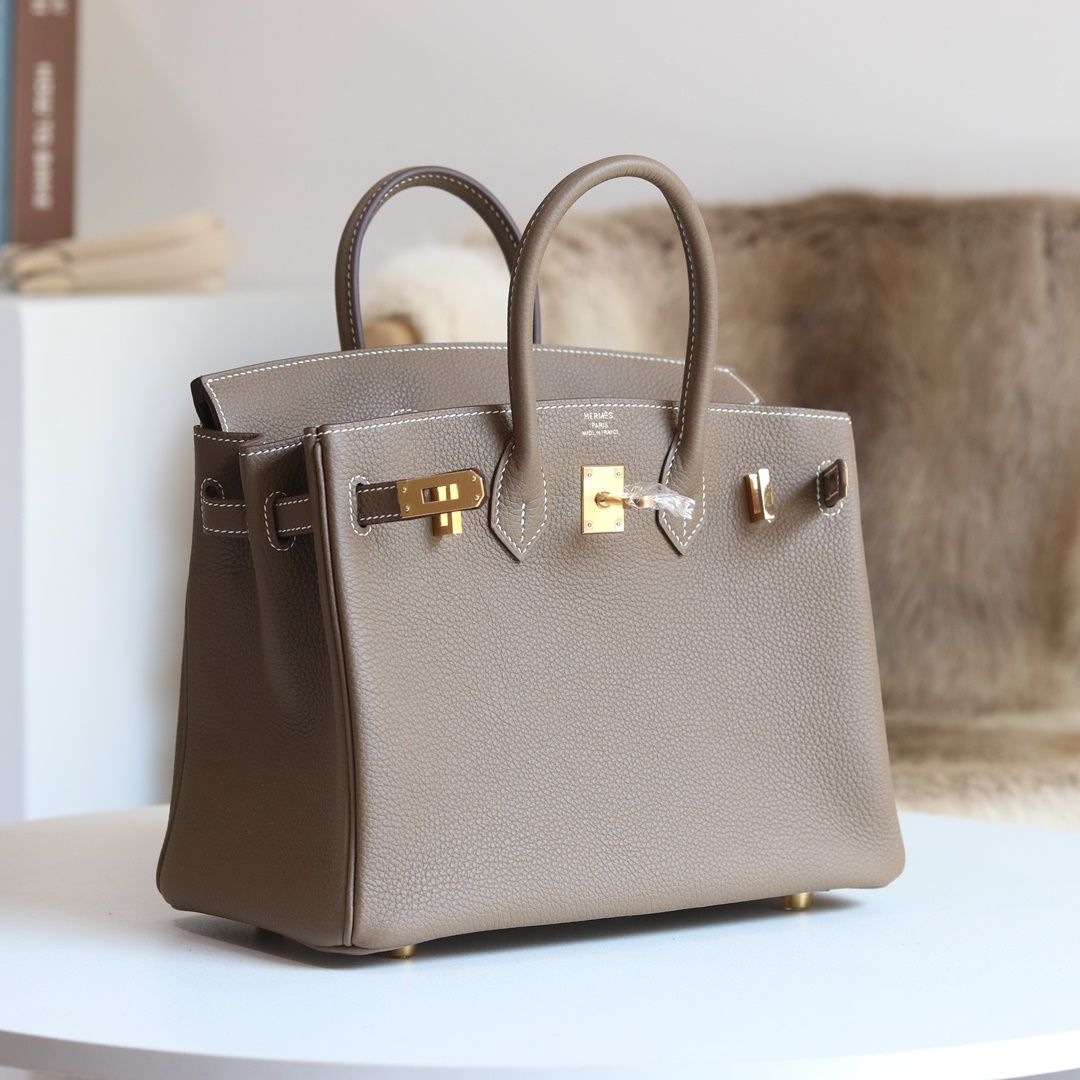 STOCK: BIRKIN 25/30 CK18 ETOUPE TOGO GHW-1419