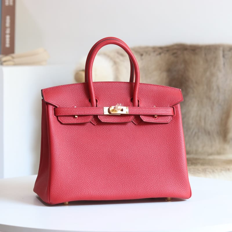 Birkin 25cm  Q5 Rose Casaque Togo Ghw