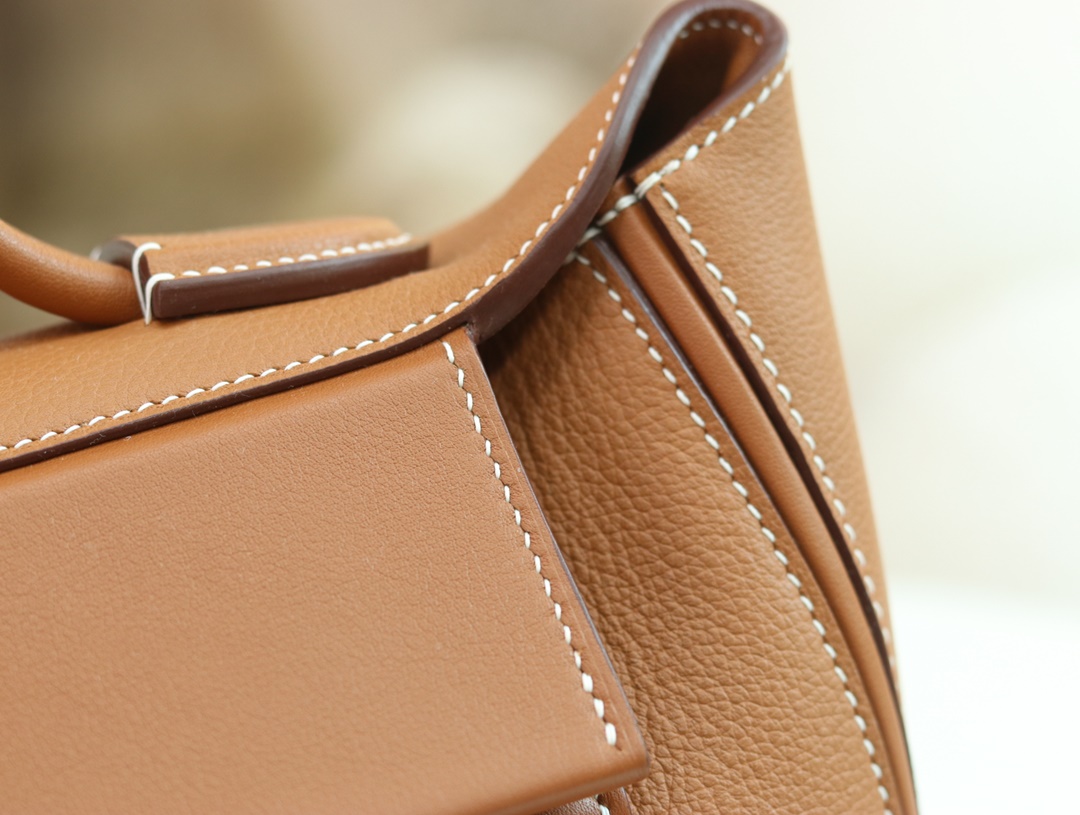 【 STOCK 】Hermès Kelly Mini 24/24 21cm evercolor swift gold golden brown silver