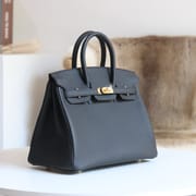 [ STOCK ] 10%OFF : BIRKIN25 89 NOIR TOGO GHW HARDWARE-8539