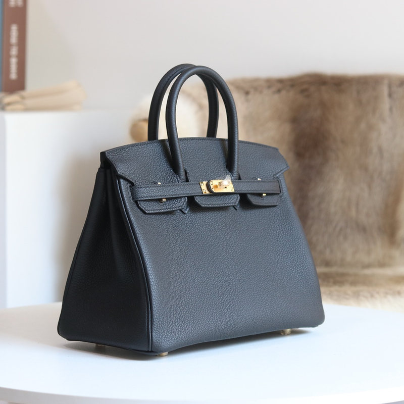 [ STOCK ] 10%OFF : BIRKIN25 89 NOIR TOGO GHW HARDWARE-8539