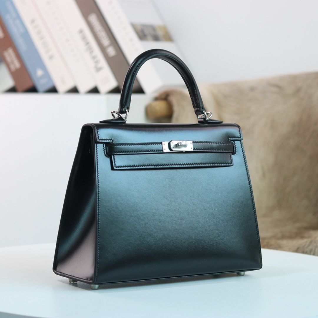 HERMES KELLY25 T0 Blue Brume TOGO PHW-7586