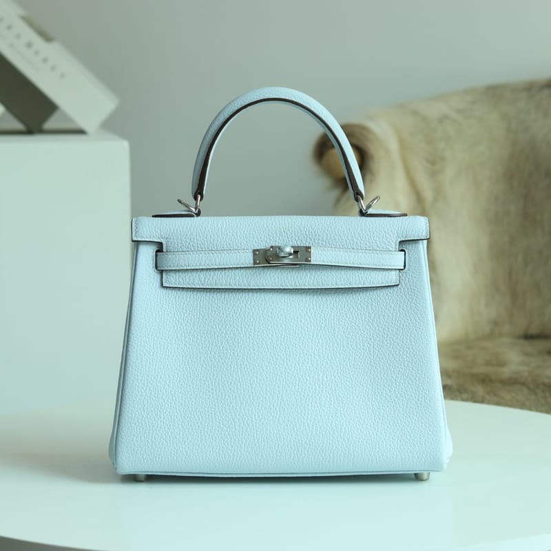 Kelly 25cm T0 Blue Brume Togo Phw