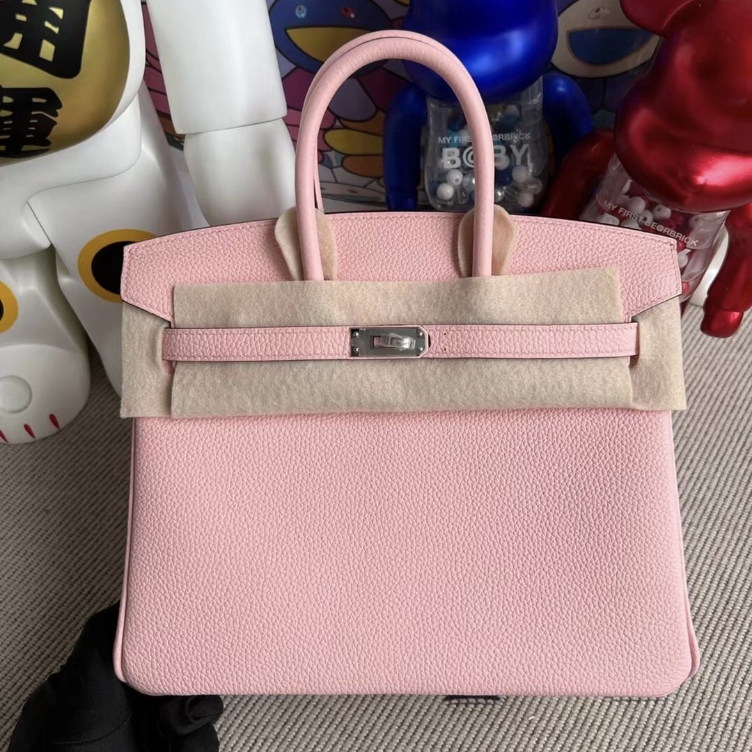 Hermes bag price Hermès Birkin 25cm Togo 3Q Rose Sakura All hand sewing Customer Customized Hermes bag price Hermès Birkin 25cm Togo 3Q Rose Sakura All hand sewing Customer Customized
