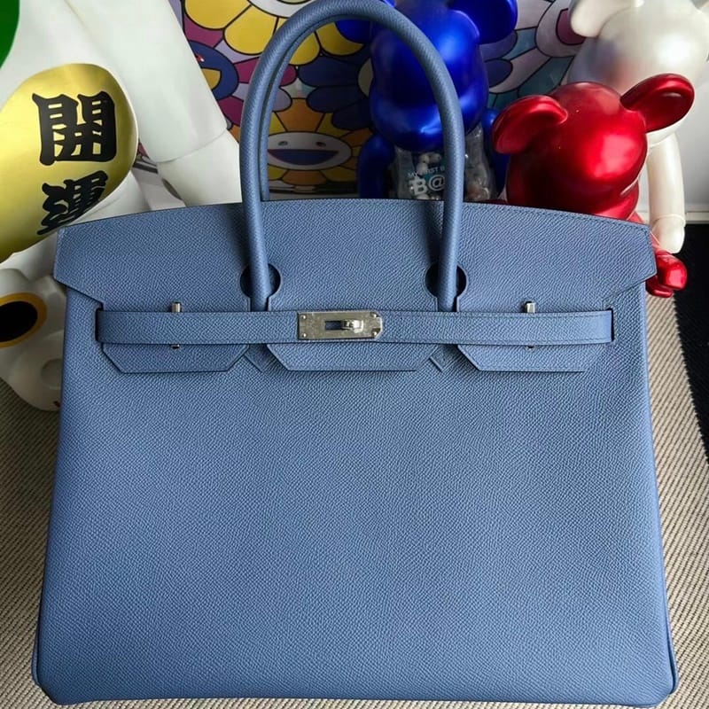 Birkin 35cm Epsom 7E Bleu Brighton