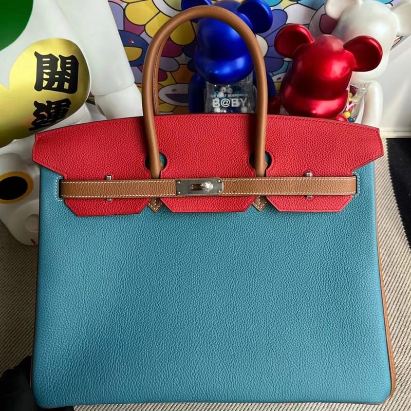 Hermes Birkin 35cm Epsom 7E Bleu Brighton-3544