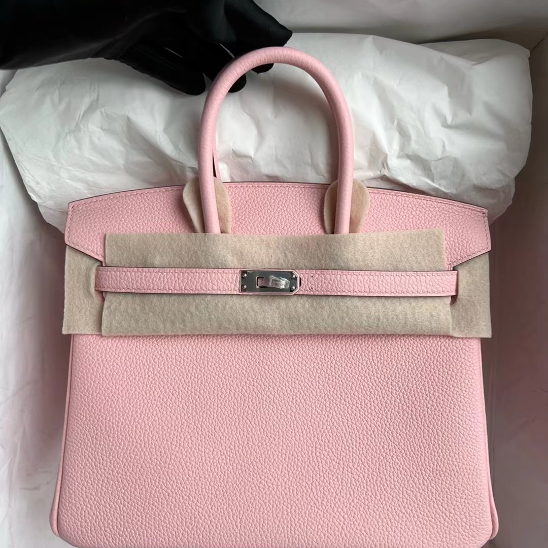 Hermes bag price Hermès Birkin 25cm Togo 3Q Rose Sakura All hand sewing Customer Customized Hermes bag price Hermès Birkin 25cm Togo 3Q Rose Sakura All hand sewing Customer Customized