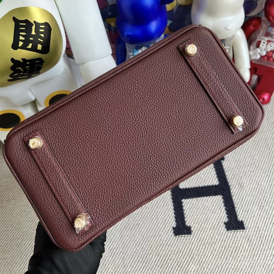 Hermès Birkin 25cm Touch Togo  Matte Alligator Crocodile 55 Rouge H All hand sewing