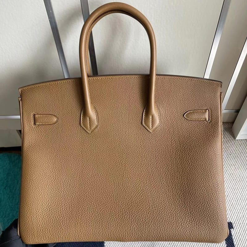 Hermes Birkin 35 Swift 47 chocolate 93 Orange PHW-3103