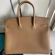 Hermes Birkin 35 Swift 47 chocolate 93 Orange PHW-3103
