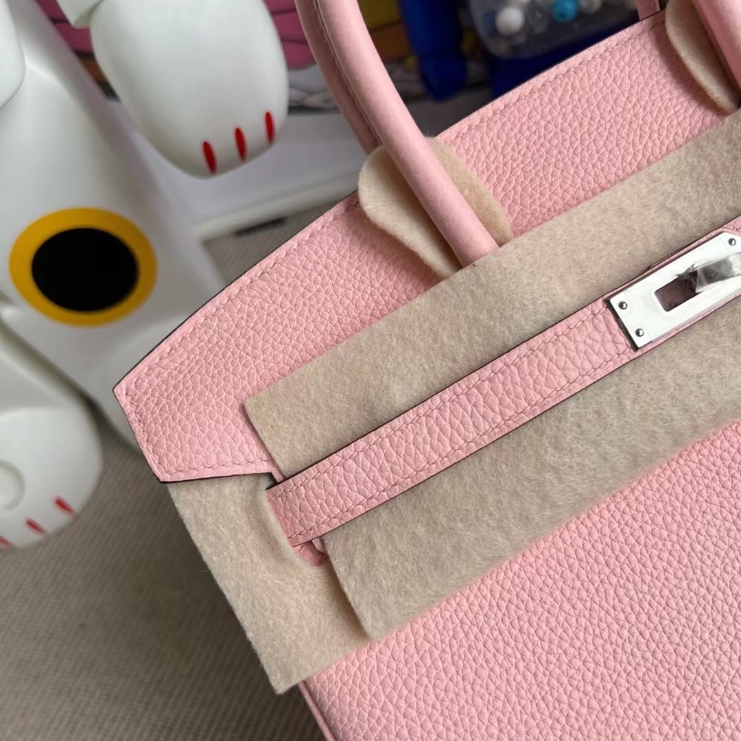 Hermes bag price Hermès Birkin 25cm Togo 3Q Rose Sakura All hand sewing Customer Customized Hermes bag price Hermès Birkin 25cm Togo 3Q Rose Sakura All hand sewing Customer Customized