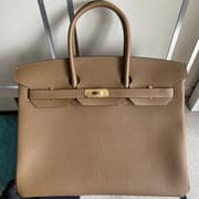 Hermes Birkin 35 Swift 47 chocolate 93 Orange PHW-3103