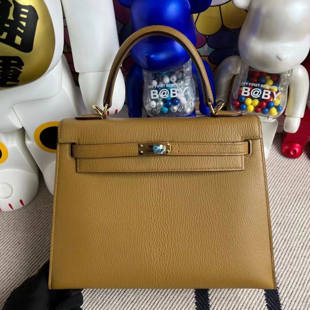 Hermes Kelly 25cm Epsom 9D Amber-5559-5571